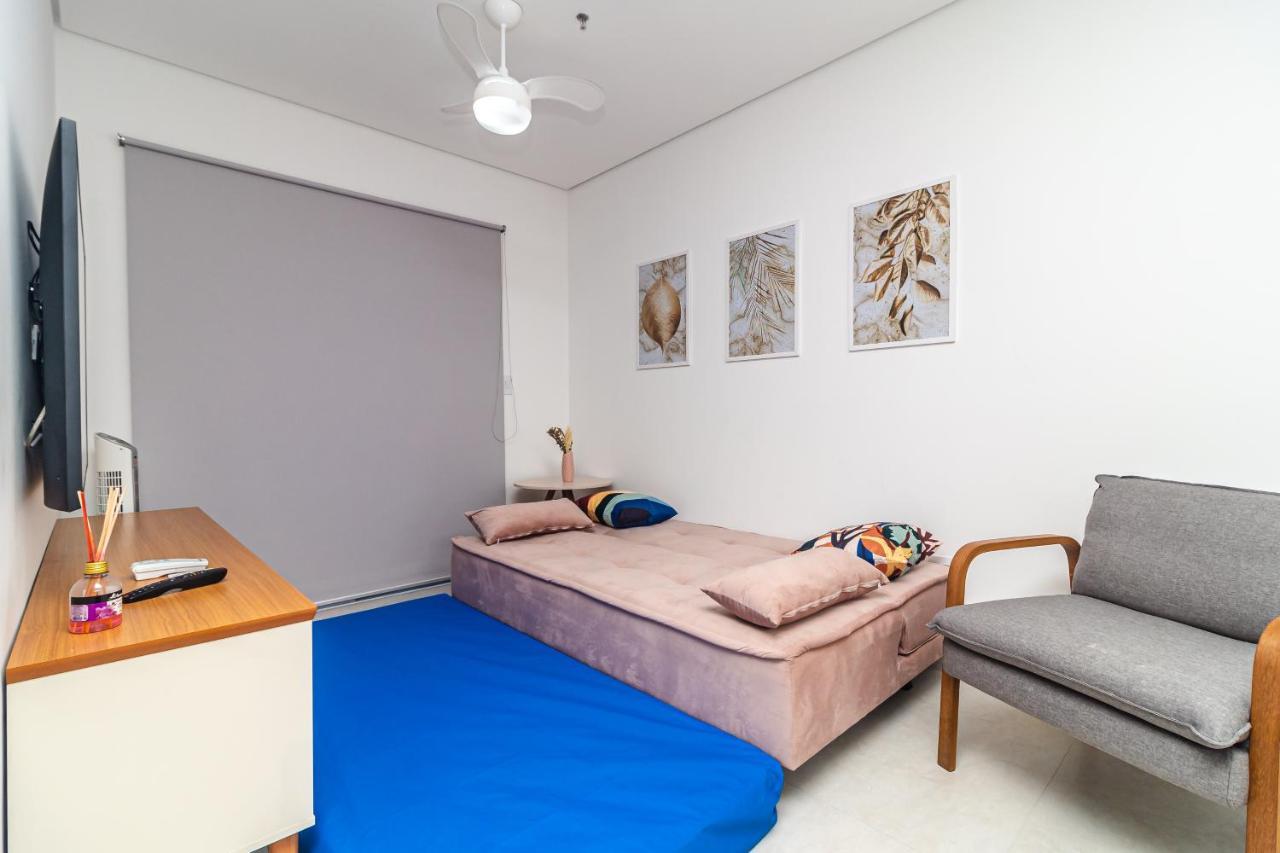 Apto Otima Localizacao A 100M Da Praia, Piscina, Ar Condicionado, Garagem E Portaria 24H Praia Grande  Exteriör bild