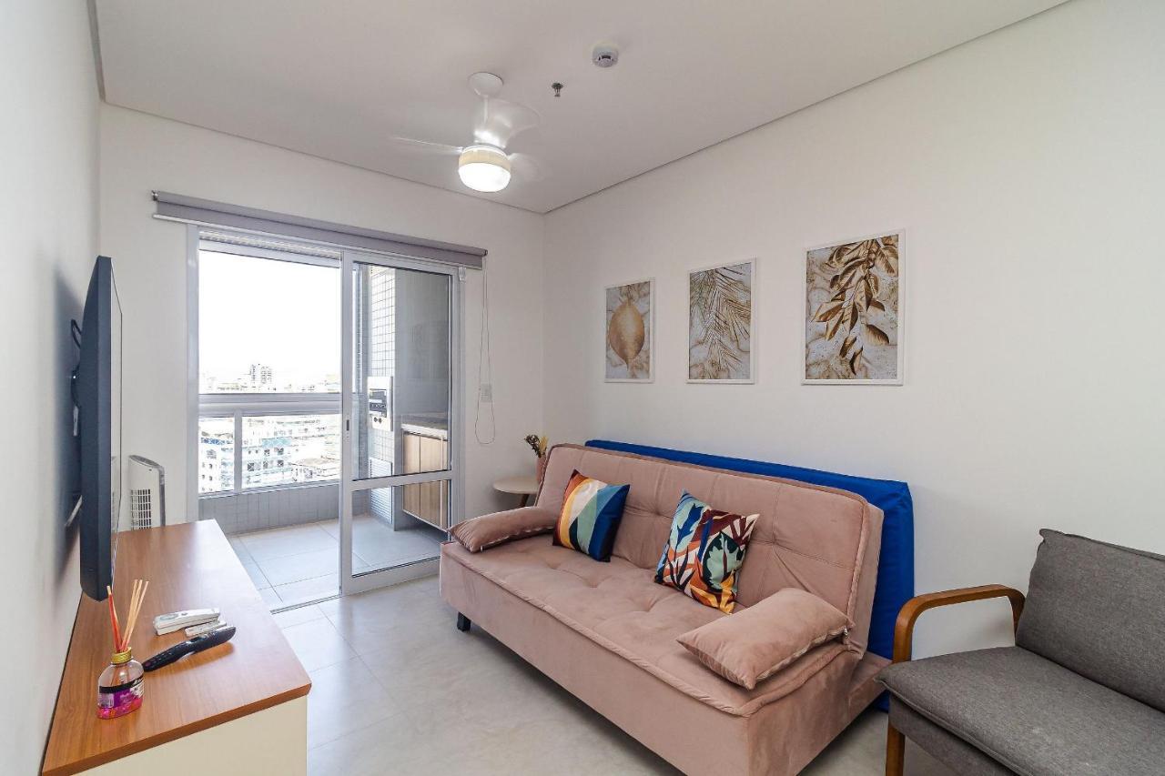 Apto Otima Localizacao A 100M Da Praia, Piscina, Ar Condicionado, Garagem E Portaria 24H Praia Grande  Exteriör bild