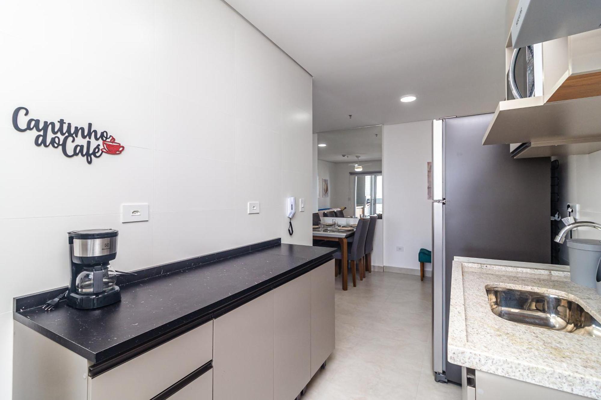 Apto Otima Localizacao A 100M Da Praia, Piscina, Ar Condicionado, Garagem E Portaria 24H Praia Grande  Exteriör bild