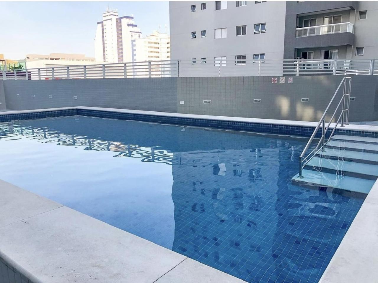 Apto Otima Localizacao A 100M Da Praia, Piscina, Ar Condicionado, Garagem E Portaria 24H Praia Grande  Exteriör bild